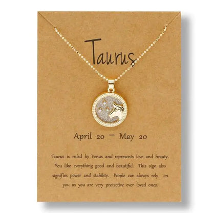 Gold & Silver Zodiac Sign Necklace