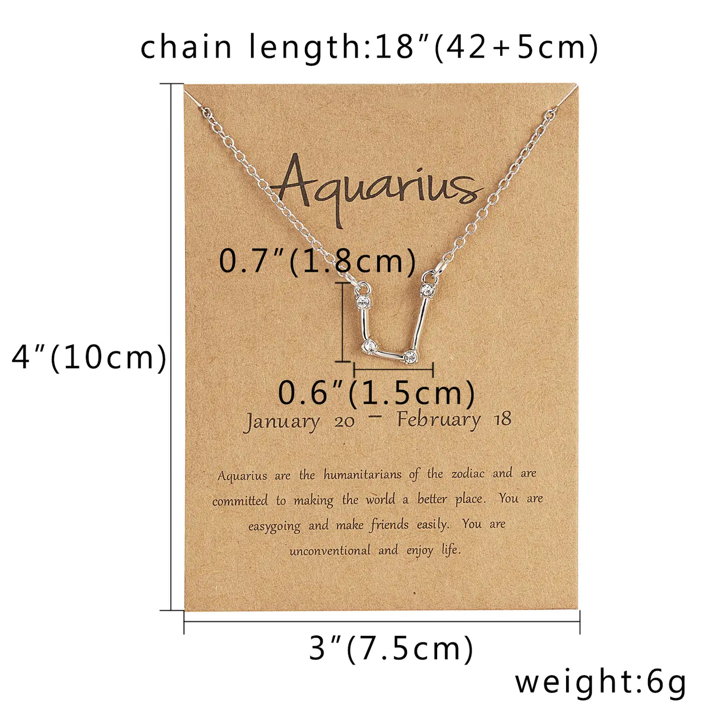 Constellation Zodiac Sign Necklace