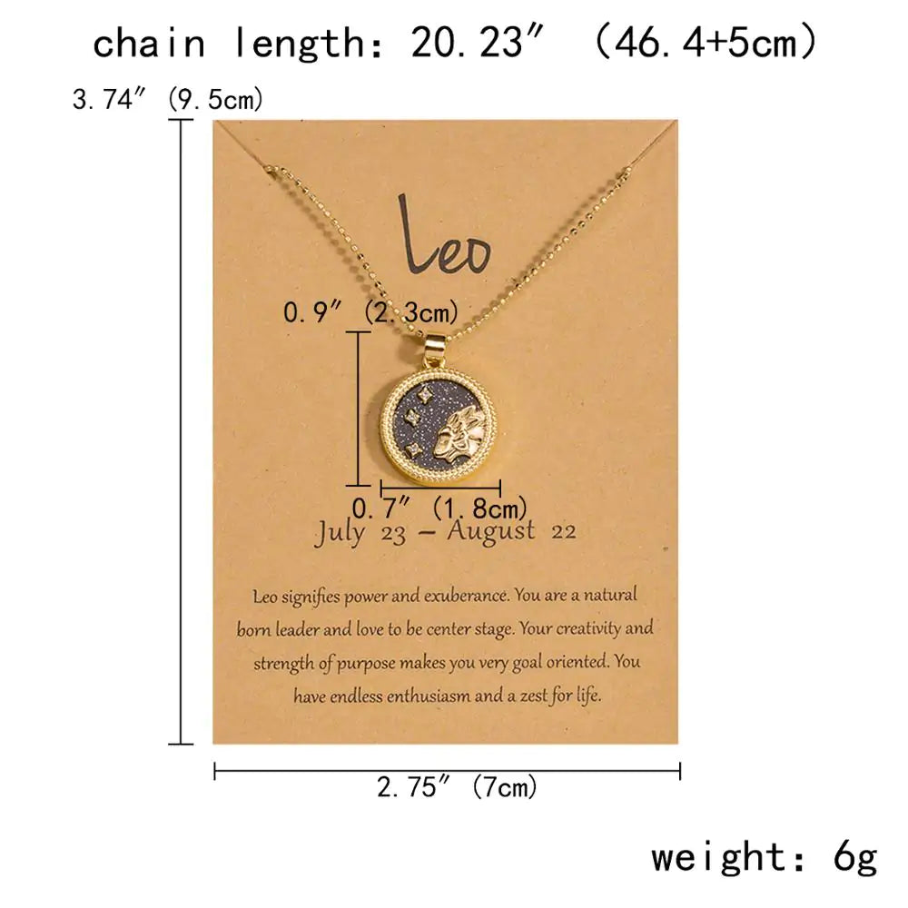 Gold & Silver Zodiac Sign Necklace