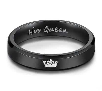 Couple Ring Her King His Queen