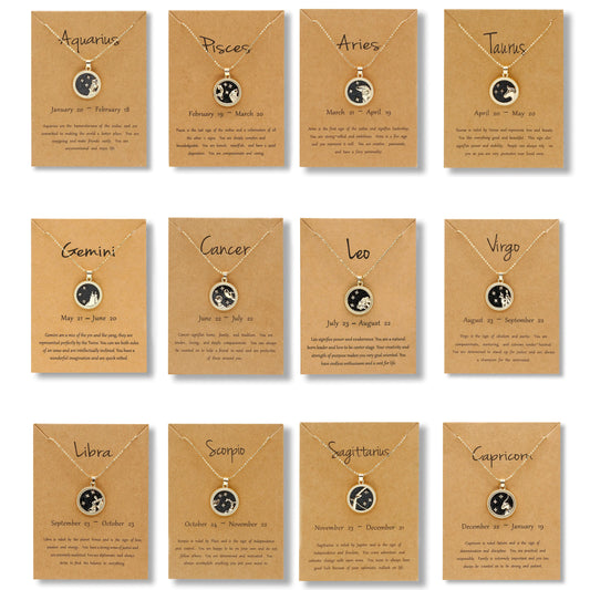 Gold & Silver Zodiac Sign Necklace