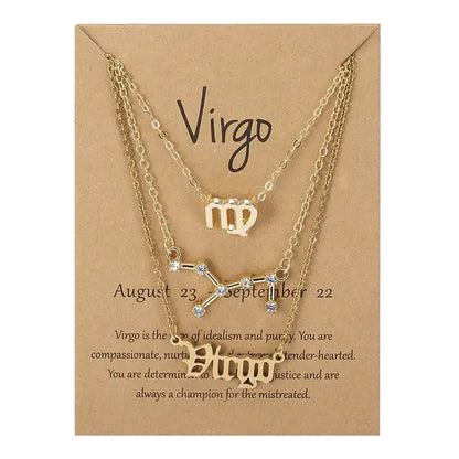 Triple Zodiac Necklace