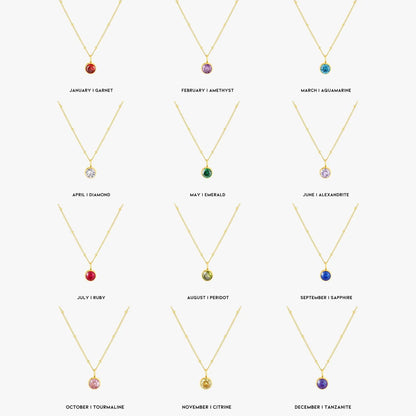 Birthstone Jewel Necklace