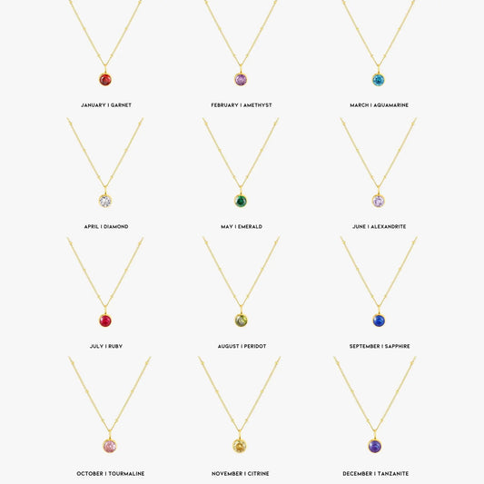 Birthstone Jewel Necklace