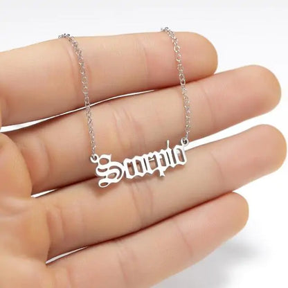 Zodiac Pendant Necklace