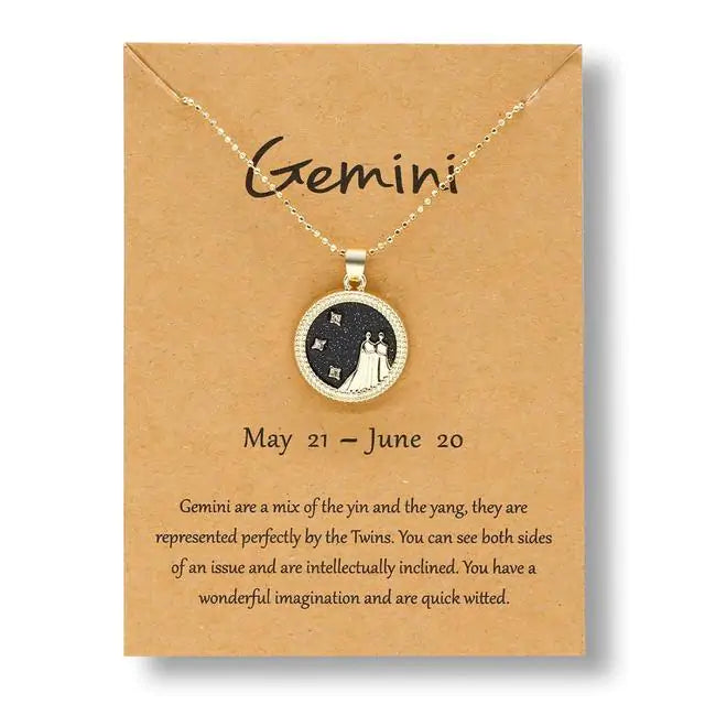 Gold & Silver Zodiac Sign Necklace