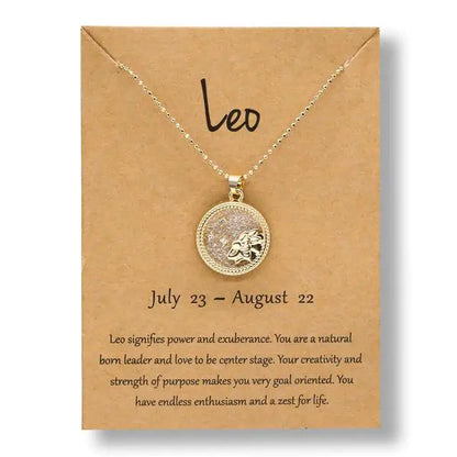 Gold & Silver Zodiac Sign Necklace