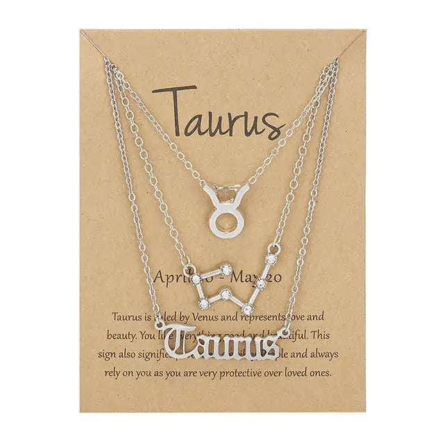 Triple Zodiac Necklace