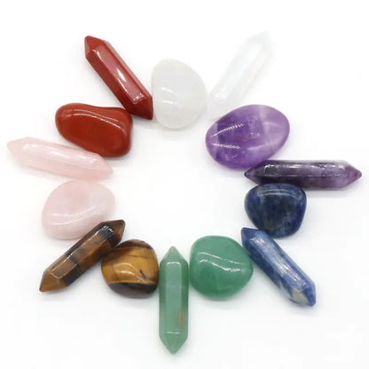 Natural Chakra Tumbled Stone Gemstones Set