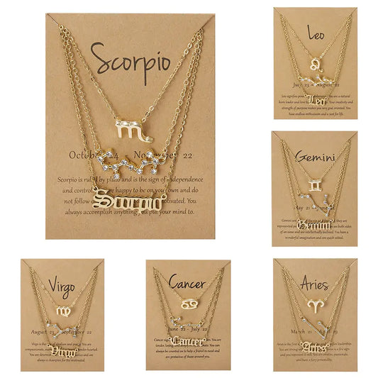 Triple Zodiac Necklace