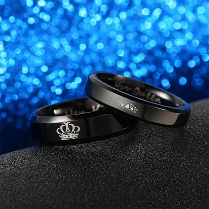 Couple Ring Her King His Queen