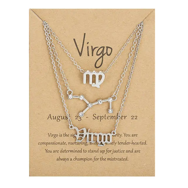 Triple Zodiac Necklace