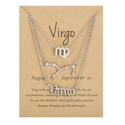 Triple Zodiac Necklace