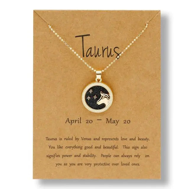 Gold & Silver Zodiac Sign Necklace