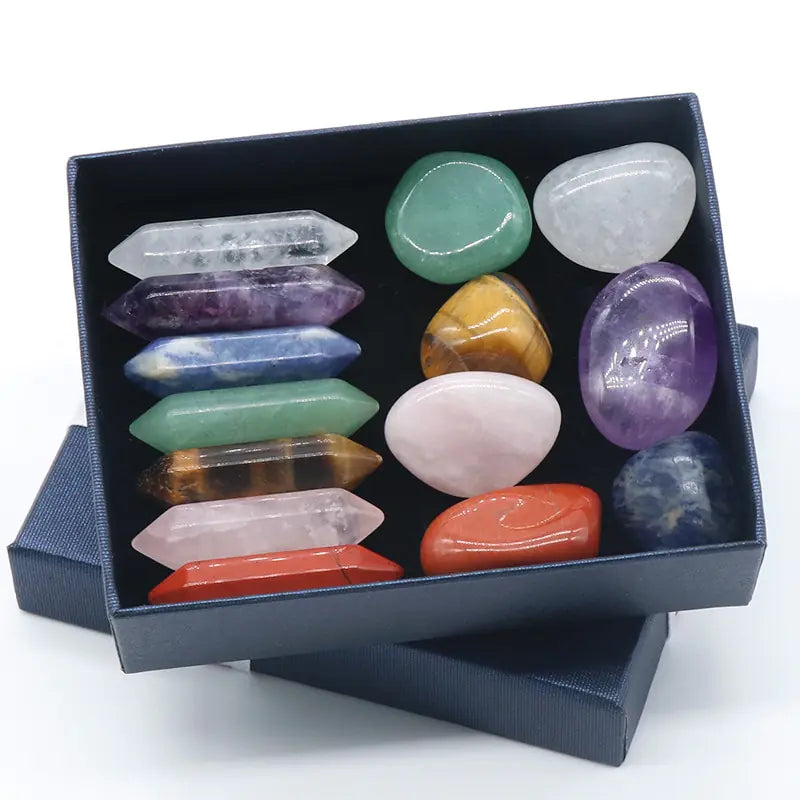 Natural Chakra Tumbled Stone Gemstones Set