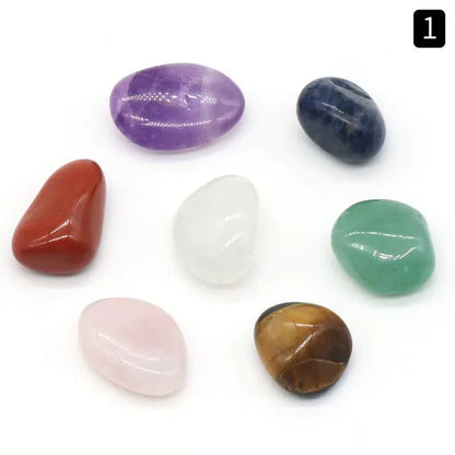 Natural Chakra Tumbled Stone Gemstones Set