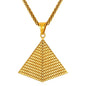 Egyptian Pyramid Pendant Charm Necklace