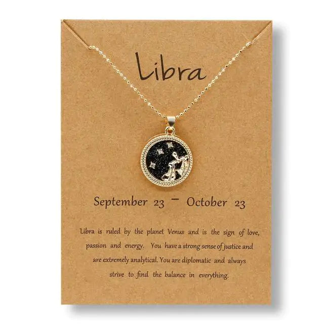 Gold & Silver Zodiac Sign Necklace