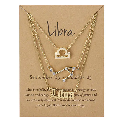 Triple Zodiac Necklace