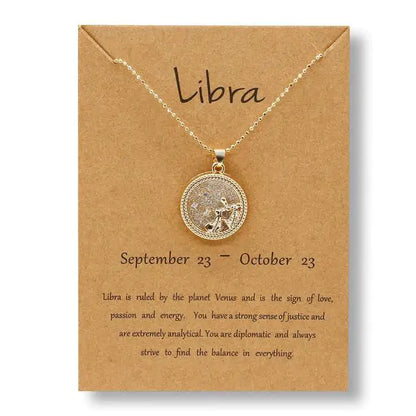 Gold & Silver Zodiac Sign Necklace