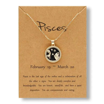 Gold & Silver Zodiac Sign Necklace