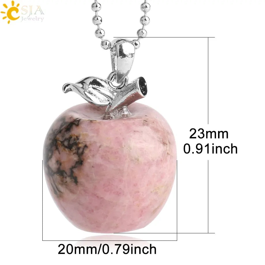 Crystal Apple Pendants