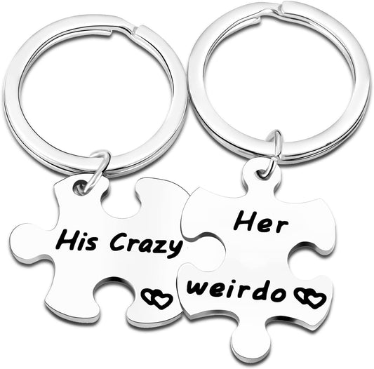 Gifts for Couples Boyfriend Girlfriend Couples Keychains for Husband Wife Valentine'S Day Gift