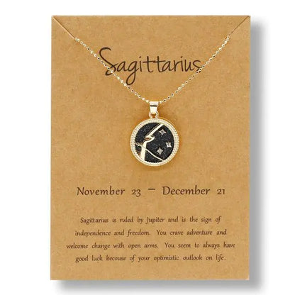 Gold & Silver Zodiac Sign Necklace