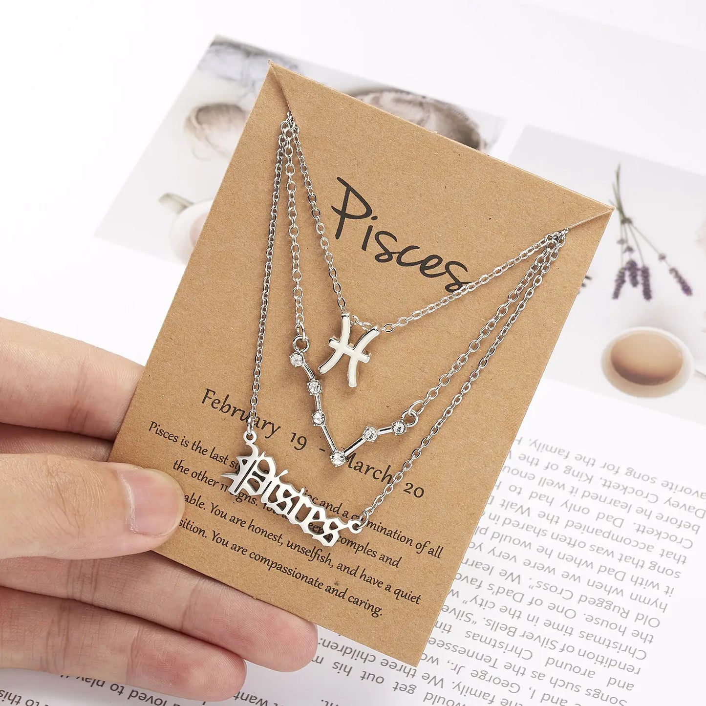 Triple Zodiac Necklace