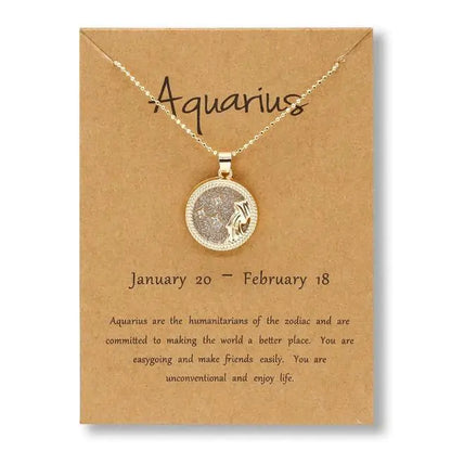 Gold & Silver Zodiac Sign Necklace