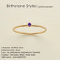 Stainless Steel Birthstone Ring