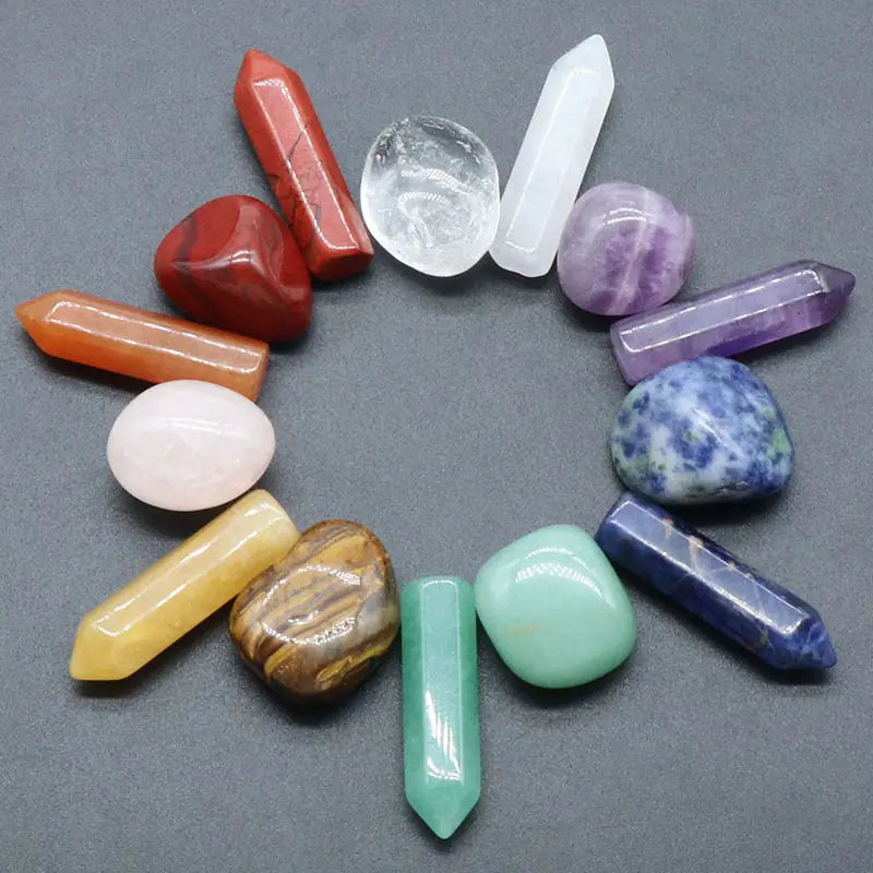 Natural Chakra Tumbled Stone Gemstones Set