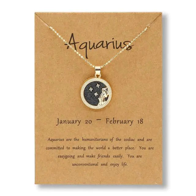 Gold & Silver Zodiac Sign Necklace