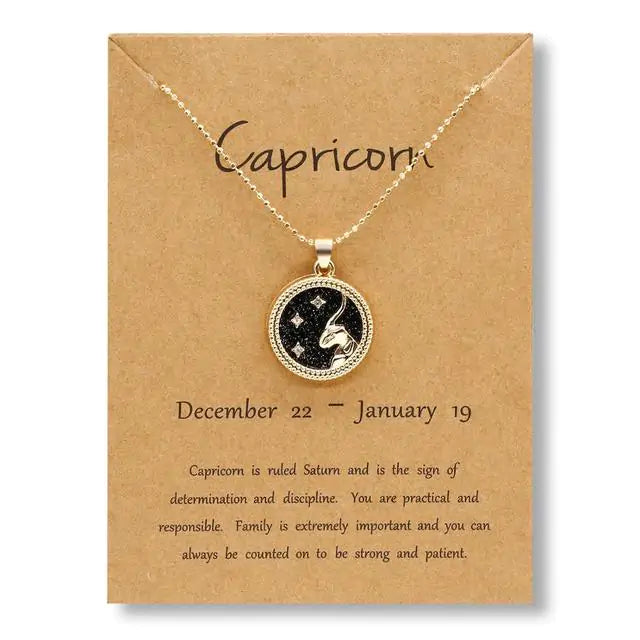 Gold & Silver Zodiac Sign Necklace