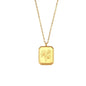 Gold Plated Flower Birthstone Necklaces