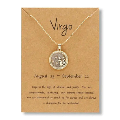 Gold & Silver Zodiac Sign Necklace