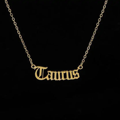 Zodiac Pendant Necklace