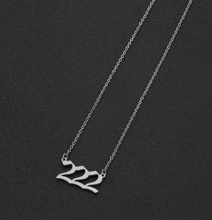 Lucky Numbers Angel Necklace