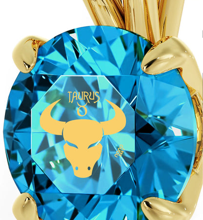 Taurus Crystal Pendant Necklace