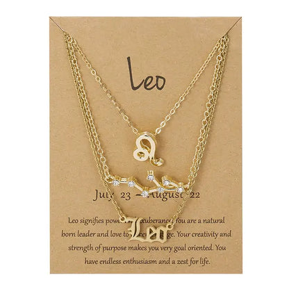 Triple Zodiac Necklace